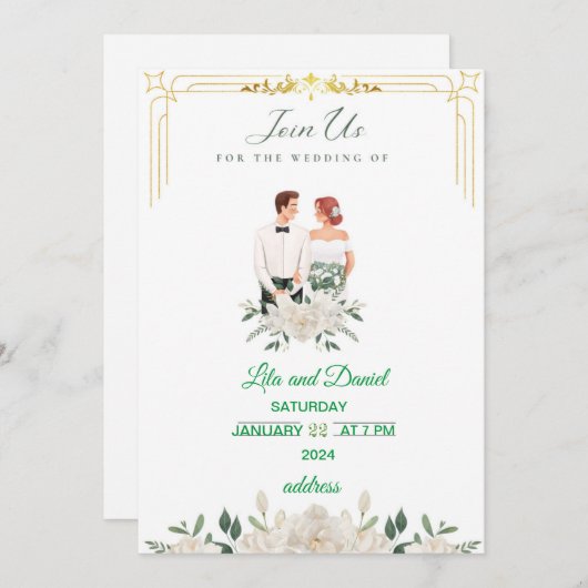 Uitnodiging (Voorkant / Achterkant)