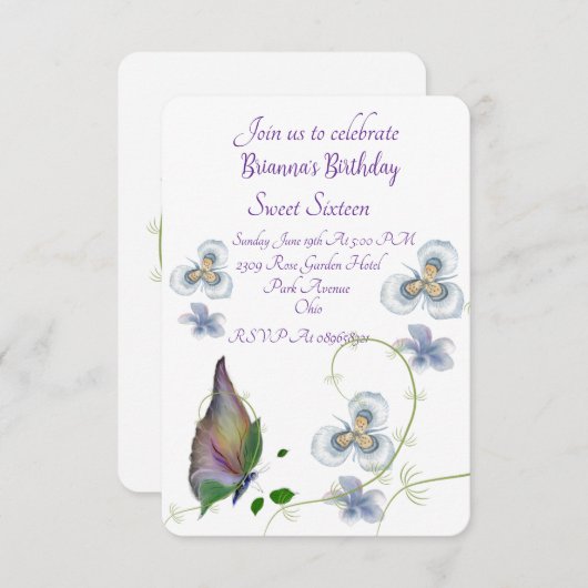 Uitnodiging (Voorkant / Achterkant)