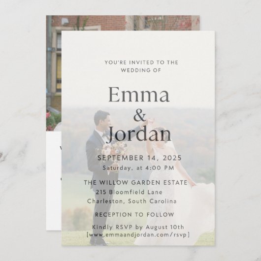 Uitnodiging (Voorkant / Achterkant)