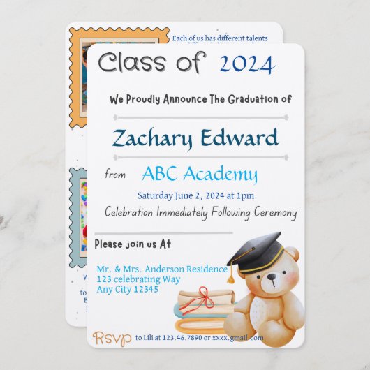 Uitnodiging (Voorkant / Achterkant)