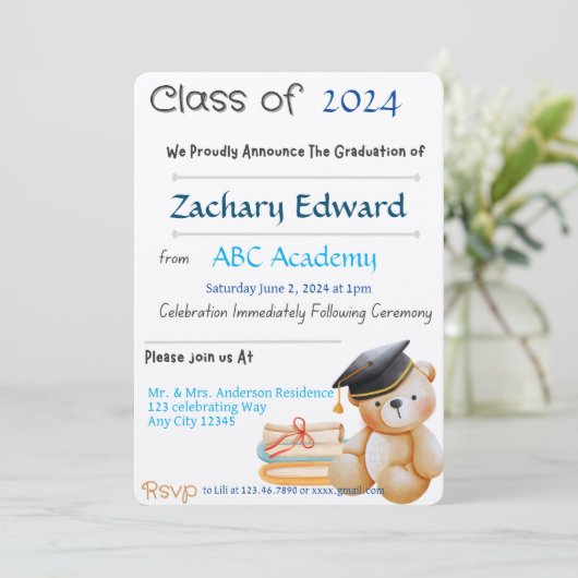 Uitnodiging (Staand voorkant)