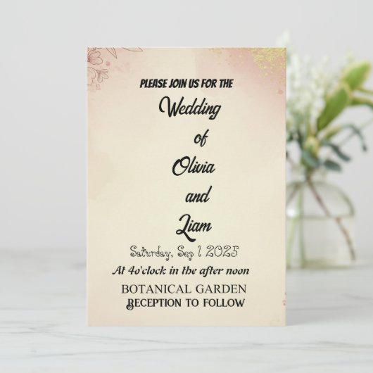 Uitnodiging (Staand voorkant)