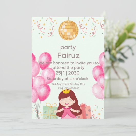 Uitnodiging (Staand voorkant)