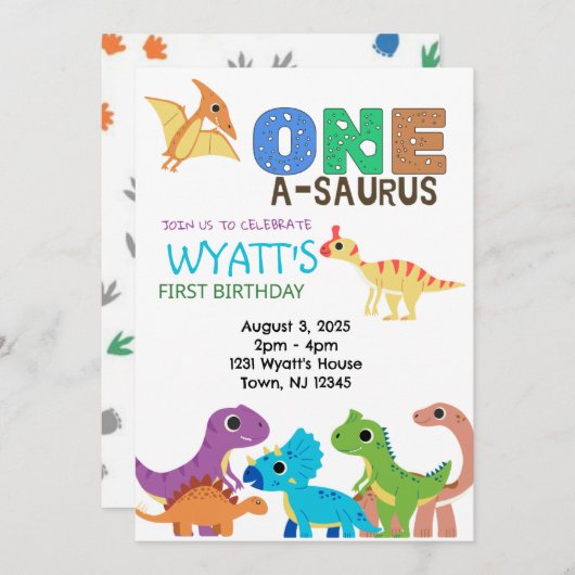 Uitnodiging (Voorkant / Achterkant)