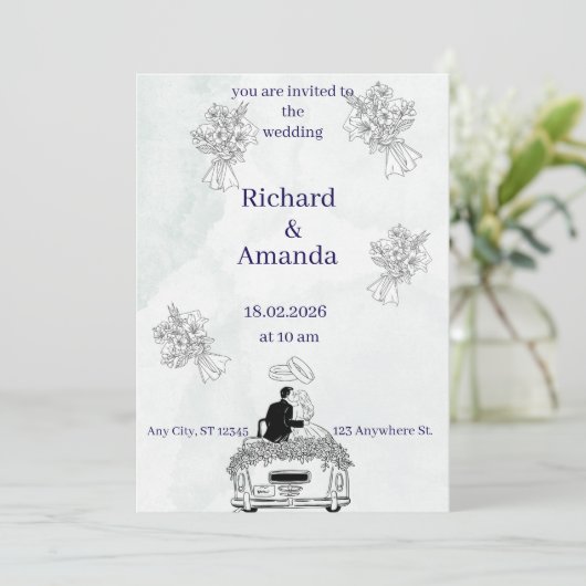 uitnodiging (Staand voorkant)