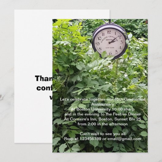 Uitnodiging (Voorkant / Achterkant)