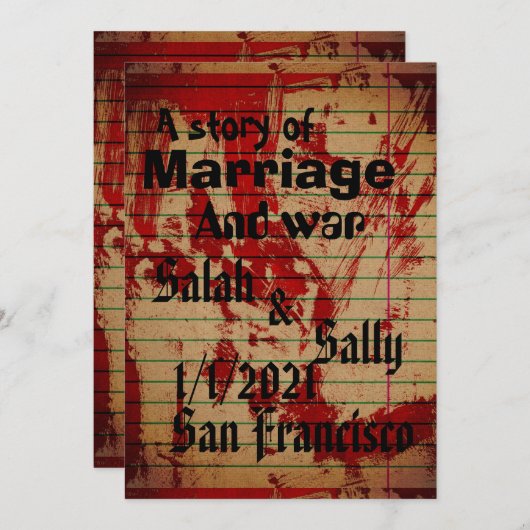 uitnodiging (Voorkant / Achterkant)