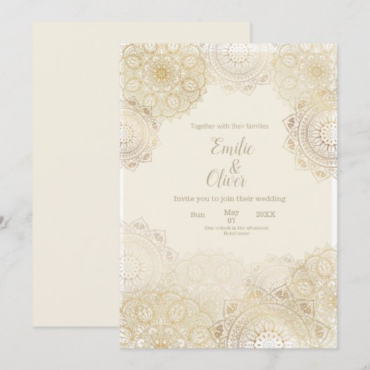 Uitnodiging (Voorkant / Achterkant)