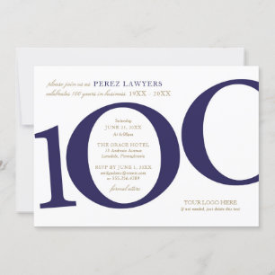 Uitnodiging 100-jarig bedrijfsjubileum