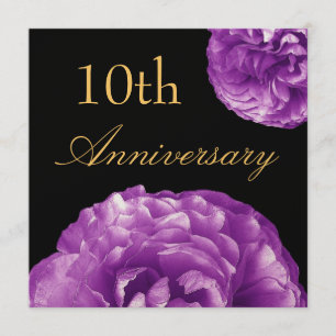 Uitnodiging 10-jarig jubileum - PURPLE Rozen