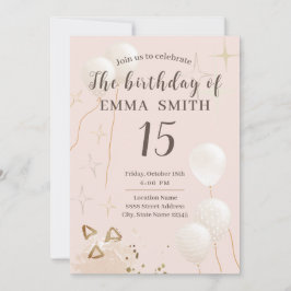 Uitnodiging 15 jaar verjaardag