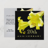Uitnodiging 20-jarig huwelijksjubileum (Voorkant / Achterkant)