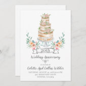 Uitnodiging 20e trouwdag (Voorkant / Achterkant)