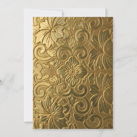 Uitnodiging 20e verjaardag Zwart en goud glitters (Achterkant)