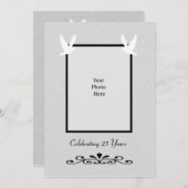 Uitnodiging 25-jarig huwelijksjubileum (Voorkant / Achterkant)