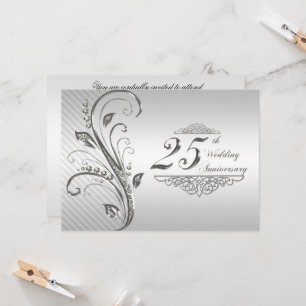Uitnodiging 25-jarig huwelijksjubileum