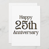 Uitnodiging 25-jarig jubileum (Voorkant / Achterkant)