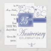 Uitnodiging 25-jarig jubileumfeest (Voorkant / Achterkant)