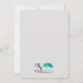 Uitnodiging 25-jarig zilveren bruiloft jubileumfee (Achterkant)