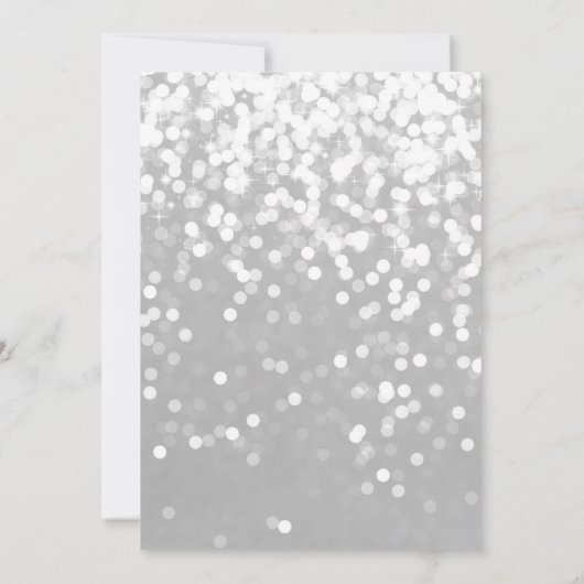 Uitnodiging - 25th Wedding Jubileum Sparking Silve (Achterkant)