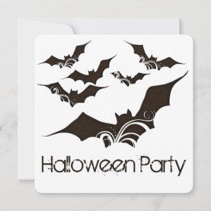 Uitnodiging 2 van Flying Bats Halloween Party