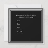 Uitnodiging 2 White Pin-up Girls Birthday Party (Achterkant)