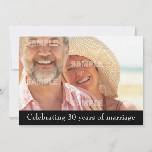 Uitnodiging 30-jarig jubileumfeest (Voorkant)