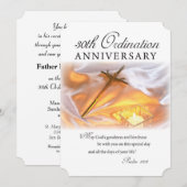 Uitnodiging 30e ordinatie Jubileum, kruis kan (Voorkant / Achterkant)