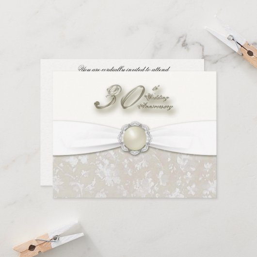 Uitnodiging 30e trouwdag (Voorkant / Achterkant in situ)