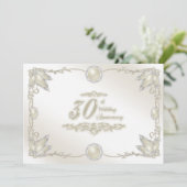 Uitnodiging 30e trouwdag (Staand voorkant)