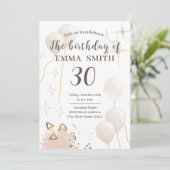 Uitnodiging 30year verjaardag (Staand voorkant)