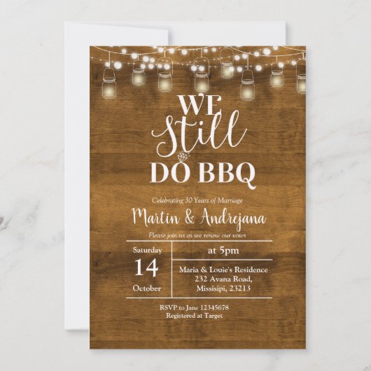 Uitnodiging 40ste huwelijksverjaardag We doen nog  (Voorkant)