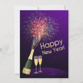 Uitnodiging 4 van de partij van New Year's Eve Fir (Voorkant)