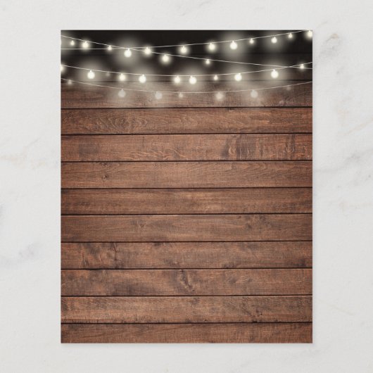 Uitnodiging 50-jarig jubileum rustieke gouden hart (Achterkant)