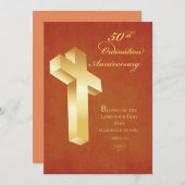 Uitnodiging 50e Orde Jubileum Gold Cross (Voorkant / Achterkant)