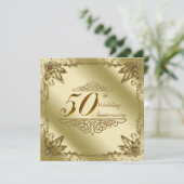 Uitnodiging 50ste trouwdag (Staand voorkant)