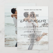 Uitnodiging 50ste trouwdag (Voorkant / Achterkant)