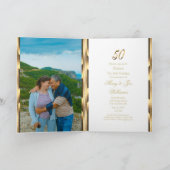 Uitnodiging 50ste verjaardag Gouden Bruiloft (Binnen)