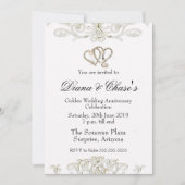 Uitnodiging 50ste verjaardag gouden werveling (Voorkant)