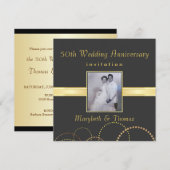 Uitnodiging 50ste verlichting feest - Foto optione (Voorkant / Achterkant)