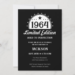 Uitnodiging 60e verjaardag Limited Edition