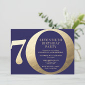 Uitnodiging 70-jarig bedrijfsjubileum (Staand voorkant)