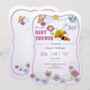 uitnodiging aan het baby shower