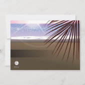 Uitnodiging/aankondiging van het Verloving van tro Kaart (Achterkant)