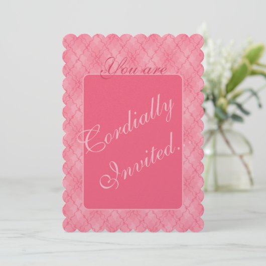 Uitnodiging Aardbeien met Room (Staand voorkant)