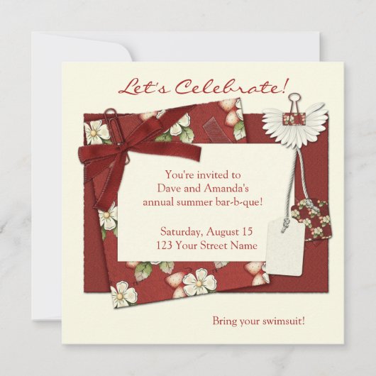 Uitnodiging aardbeienzomer (Voorkant)