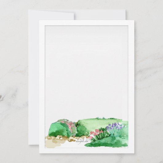 Uitnodiging achtertuin (Achterkant)