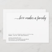 Uitnodiging adoptiepartij (Voorkant / Achterkant)