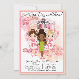 Uitnodiging Afrikaanse Amerikaanse Spa Party