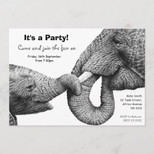 Uitnodiging Afrikaanse Elephants Party